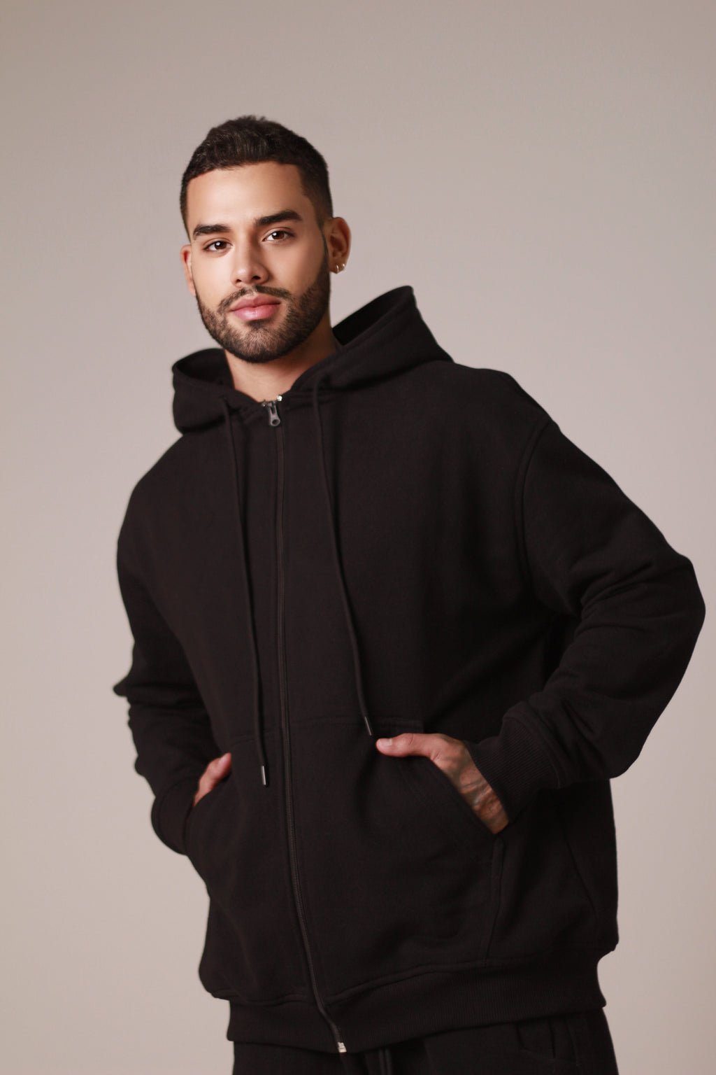 Hoodie con cierre