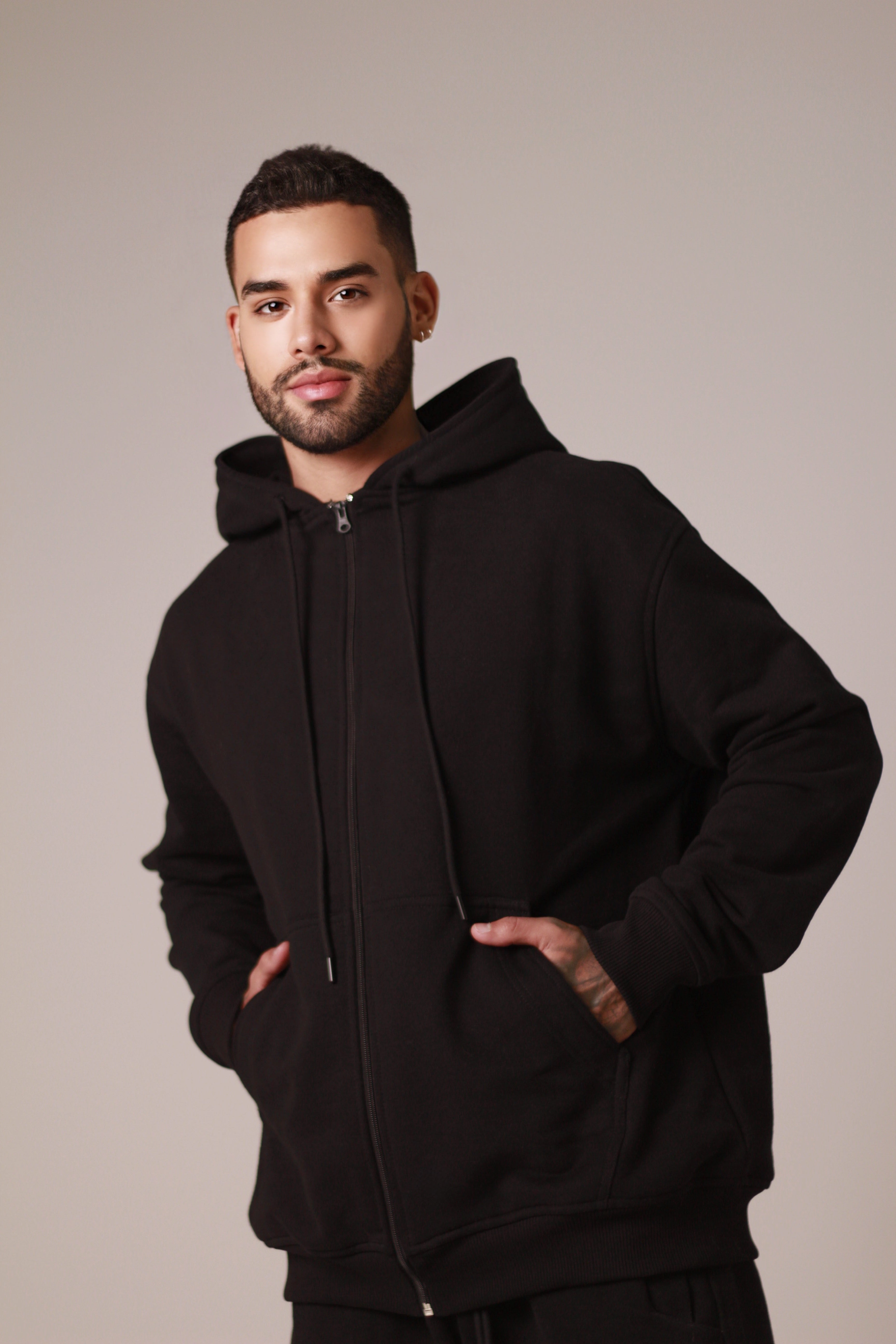 Hoodie con cierre