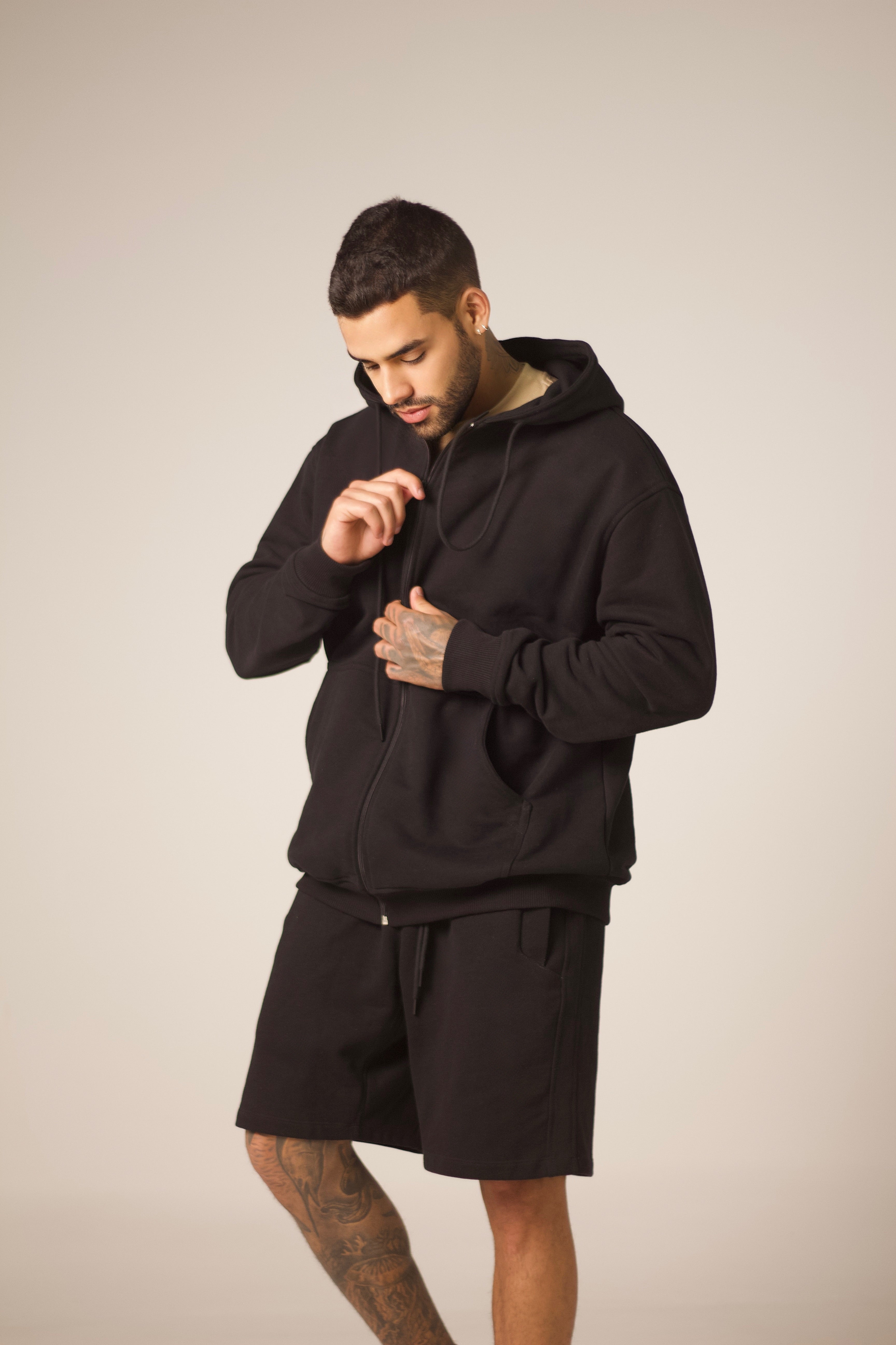 Hoodie con cierre